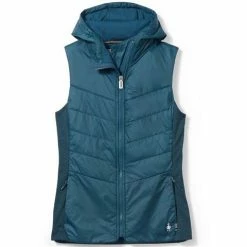 Smartwool Women's Smartloft Hoodie Vest -Spyder Shop fw23 smartwool womenssmartlofthoodievest twilightblue 1