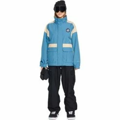 Volcom Women's Melancon Gore-Tex Jacket -Spyder Shop fw23 volcom womensmelancongoretexjacket petrolblue 3