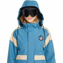 Volcom Women's Melancon Gore-Tex Jacket -Spyder Shop fw23 volcom womensmelancongoretexjacket petrolblue 4