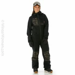Spyder Shop -Spyder Shop fw23 volcom womensromysnowsuit black model2