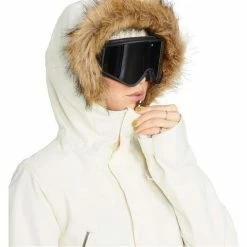 Volcom Women's Shadow Ins Jacket -Spyder Shop fw23 volcom womenssherwininsulatedjacket offwhite 4